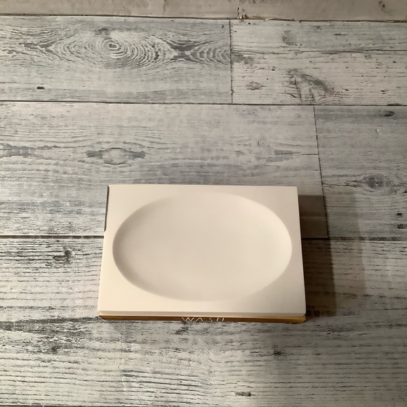 Rae Dunn Rectangular Wood Soap Tray - Picture 4 of 5